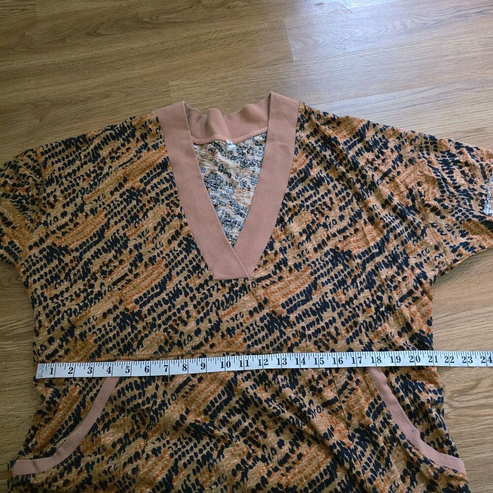 Intimately Free People Why Not Romper Printed Brown Multi Women's S Loose Fit - Picture 10 of 13